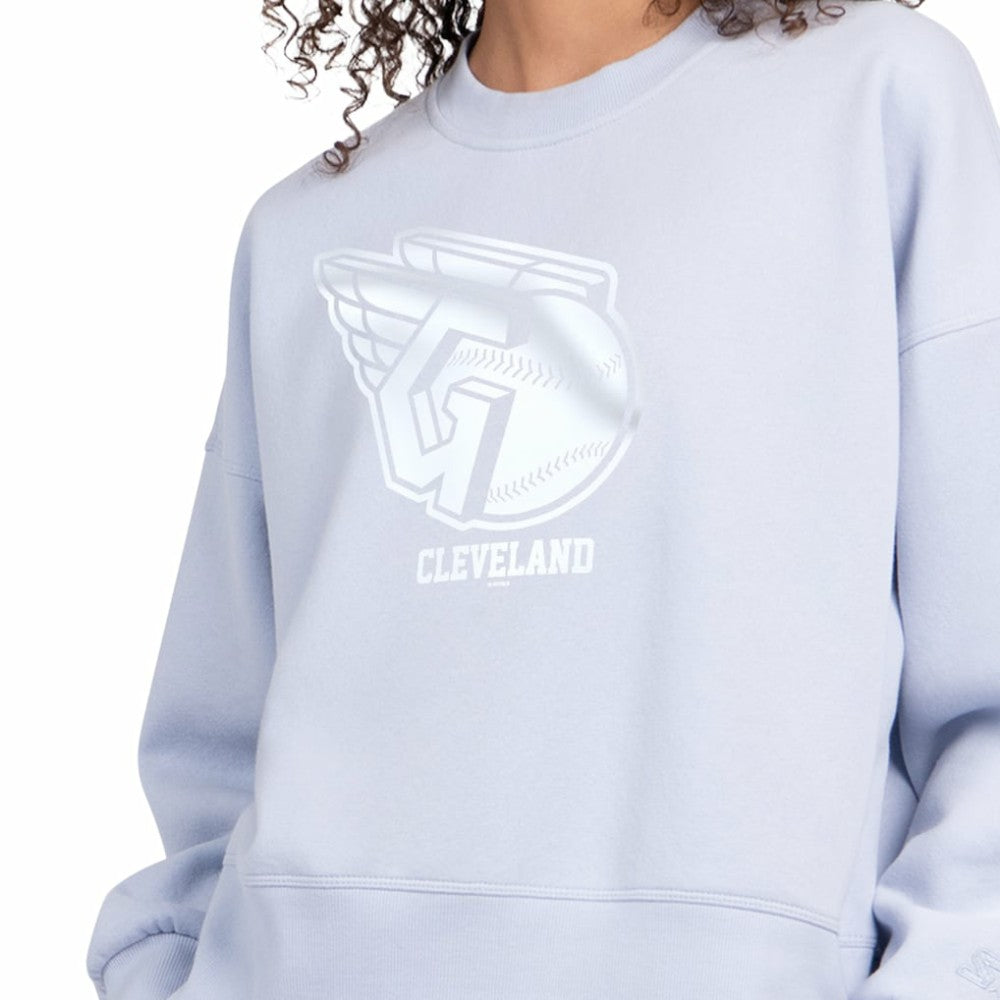 Cleveland Guardians Starter Women's Pastels Boxy Fleece Sweatshirt Outlet