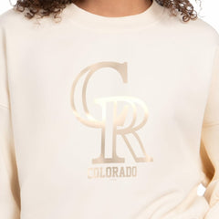 Colorado Rockies Starter Women's Pastels Boxy Fleece Sweatshirt Near Me