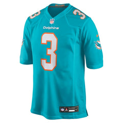 K.J. Britt Miami Dolphins Team Game Jersey - Aqua - Nike