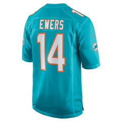 Quinn Ewers Miami Dolphins Team Game Jersey - Aqua - Nike