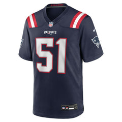 Jack Gibbens New England Patriots Team Game Jersey - Navy - Nike