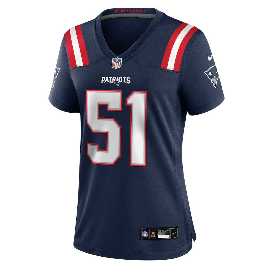 Jack Gibbens New England Patriots Women's Team Game Jersey - Navy - Nike