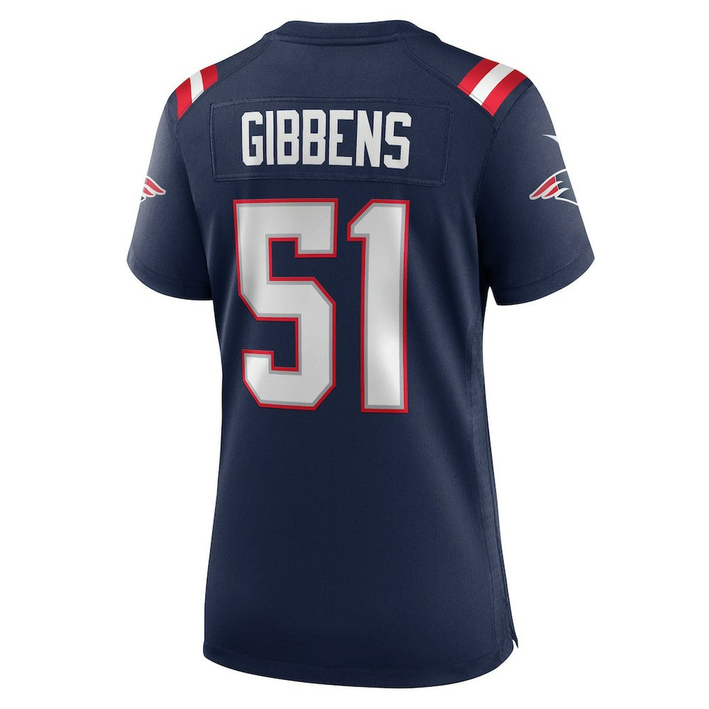 Jack Gibbens New England Patriots Women's Team Game Jersey - Navy - Nike