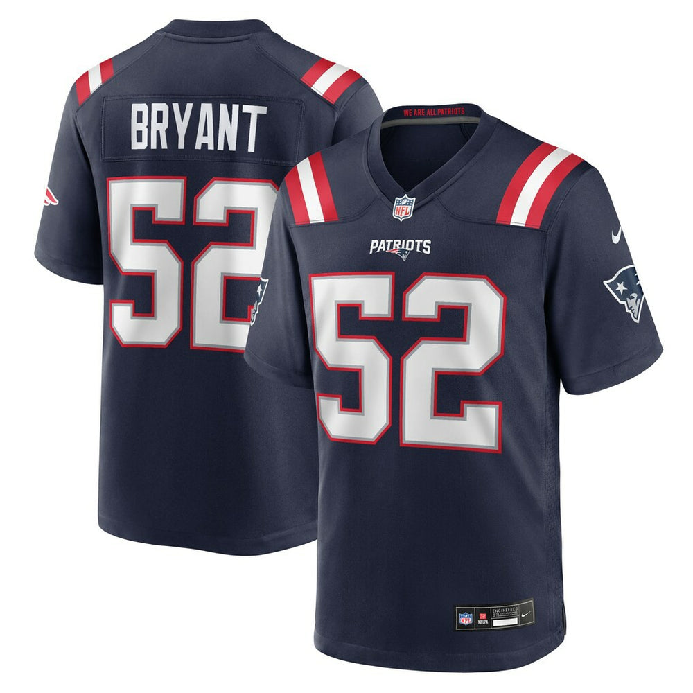 Marcus Bryant New England Patriots Team Game Jersey - Navy - Nike