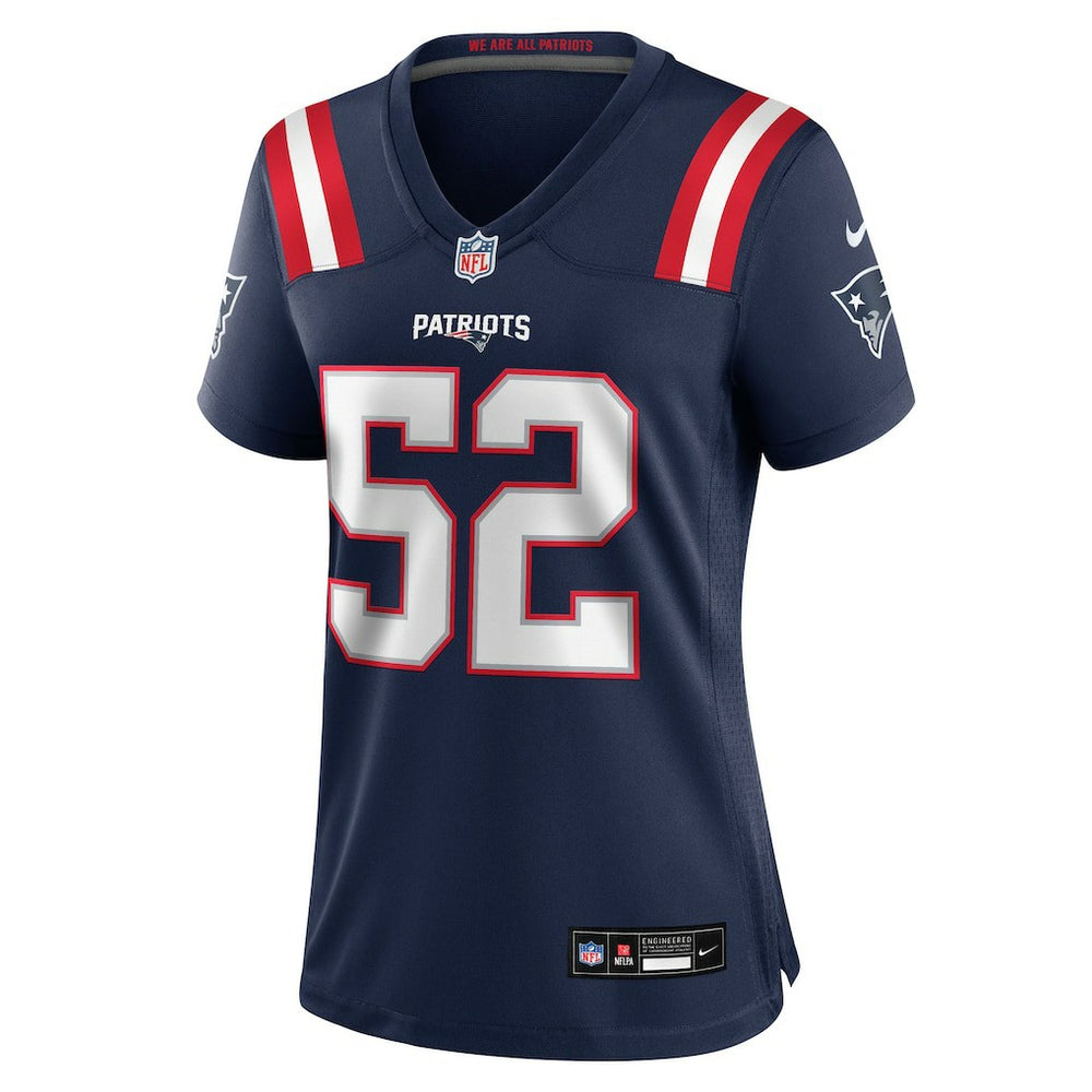 Marcus Bryant New England Patriots Women's Team Game Jersey - Navy - Nike