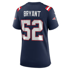 Marcus Bryant New England Patriots Women's Team Game Jersey - Navy - Nike