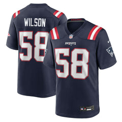 Jared Wilson New England Patriots Team Game Jersey - Navy - Nike