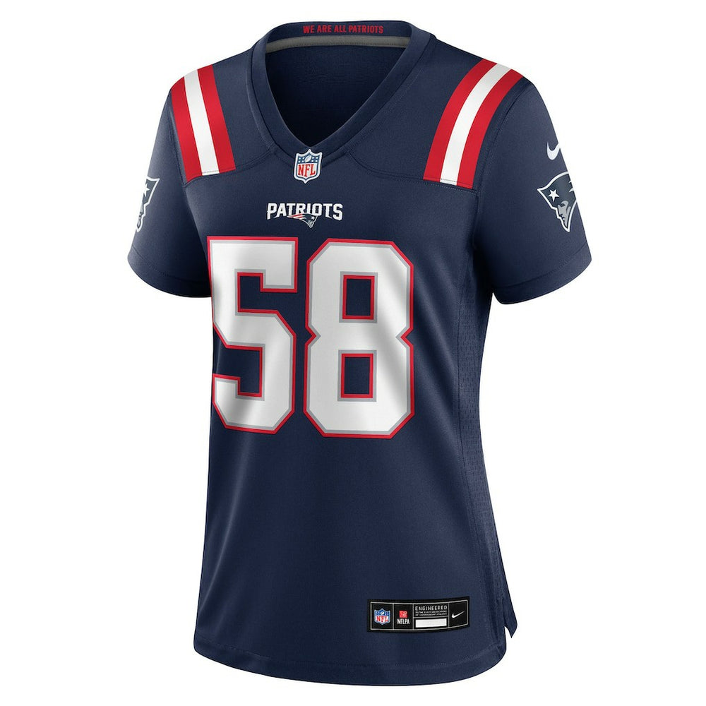 Jared Wilson New England Patriots Women's Team Game Jersey - Navy - Nike