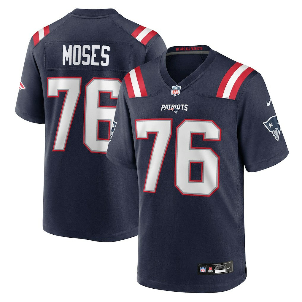 Morgan Moses New England Patriots Team Game Jersey - Navy - Nike