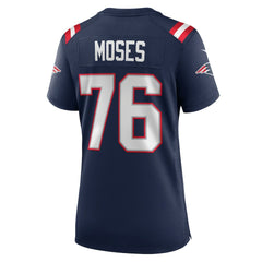 Morgan Moses New England Patriots Women's Team Game Jersey - Navy - Nike
