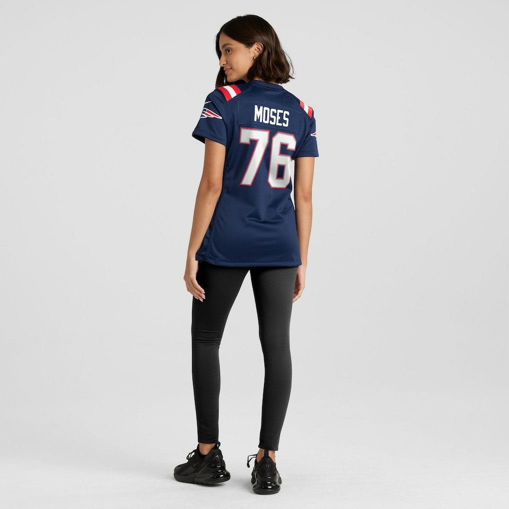 Morgan Moses New England Patriots Women's Team Game Jersey - Navy - Nike