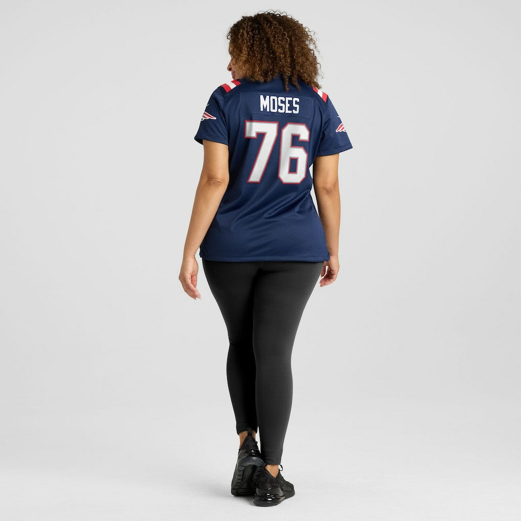 Morgan Moses New England Patriots Women's Team Game Jersey - Navy - Nike