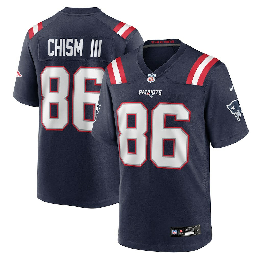 Efton Chism III New England Patriots Team Game Jersey - Navy - Nike