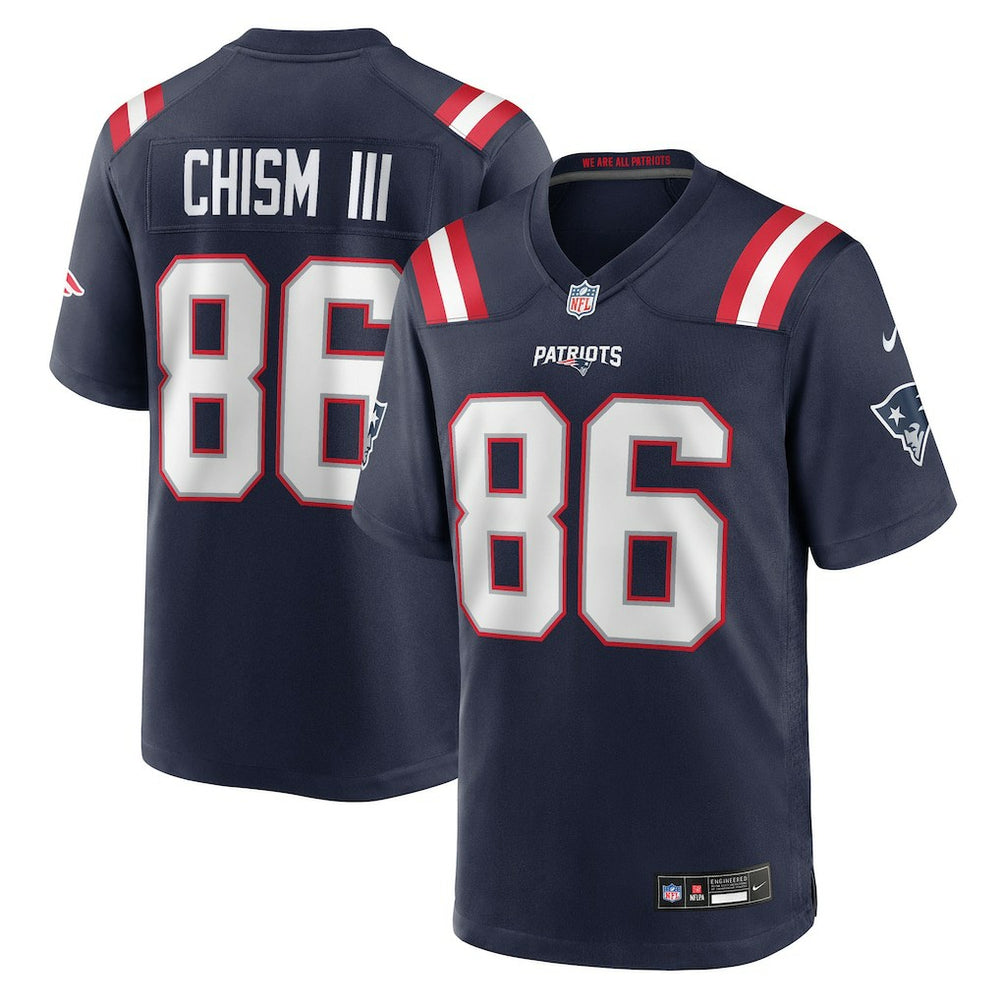 Efton Chism III New England Patriots Team Game Jersey - Navy - Nike