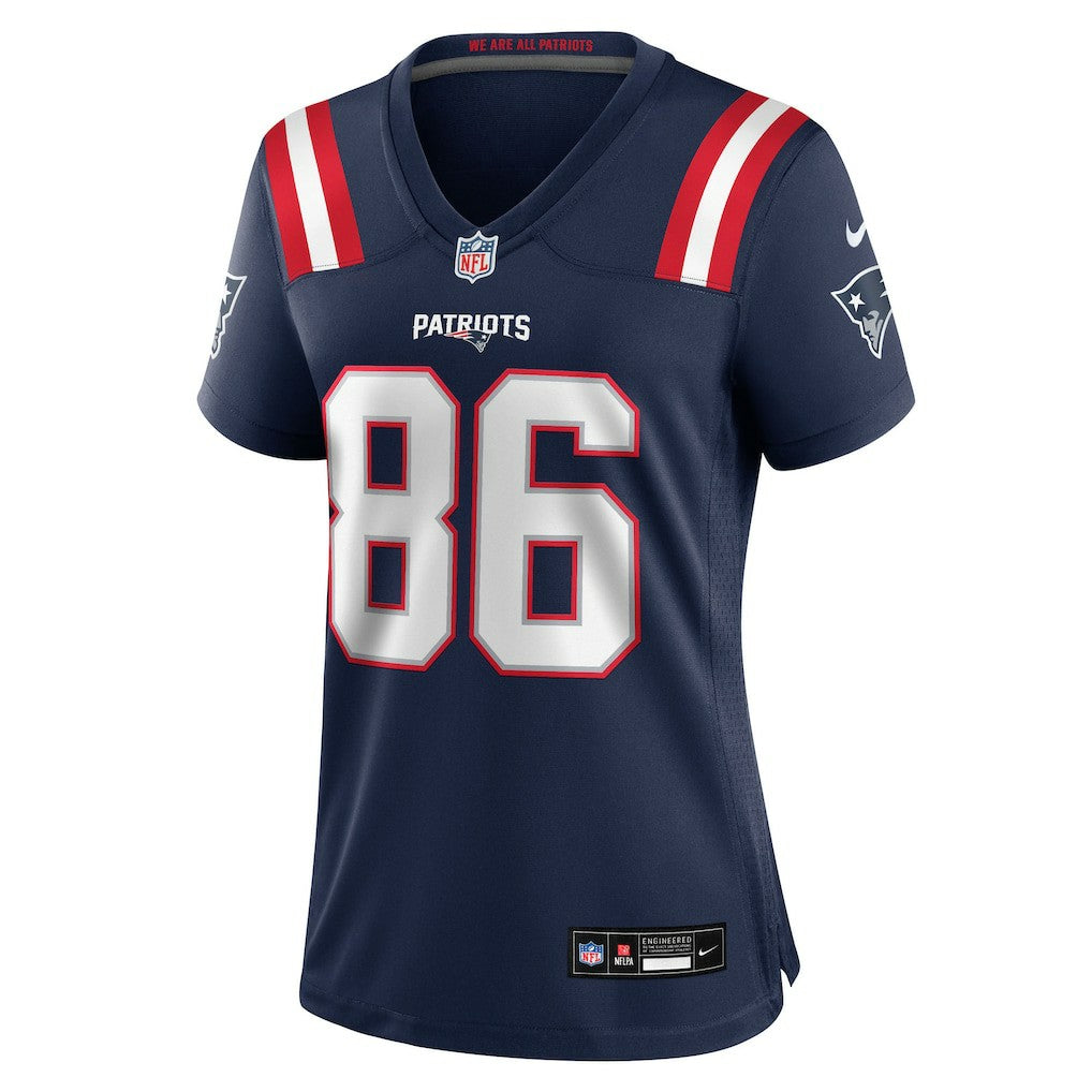 Efton Chism III New England Patriots Women's Team Game Jersey - Navy - Nike