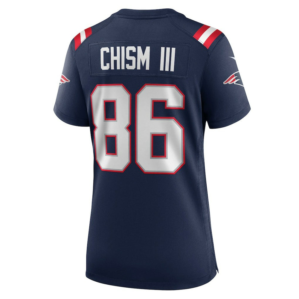 Efton Chism III New England Patriots Women's Team Game Jersey - Navy - Nike