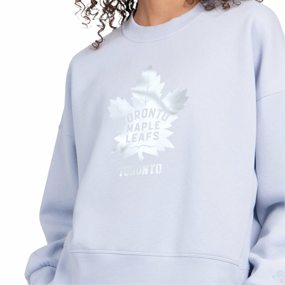 Toronto Maple Leafs Starter Women's Boxy Cropped Sweatshirt - Blue | NHL discount