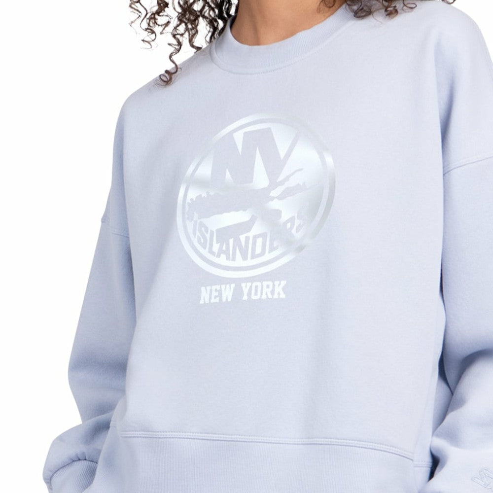 New York Islanders Starter Women's Boxy Cropped Sweatshirt - Blue | NHL sale