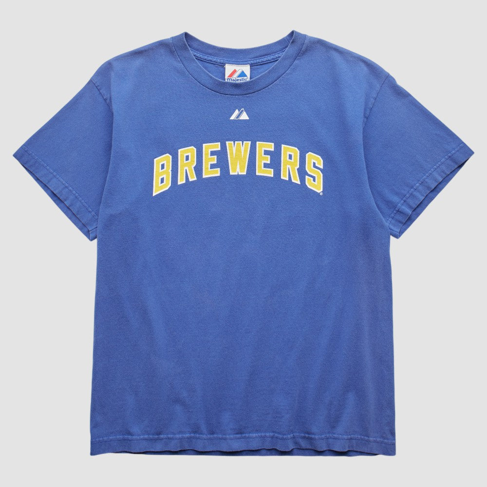 Milwaukee Brewers Majestic 2000s T-Shirt Sale