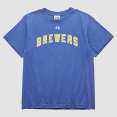 Milwaukee Brewers Majestic 2000s T-Shirt Sale