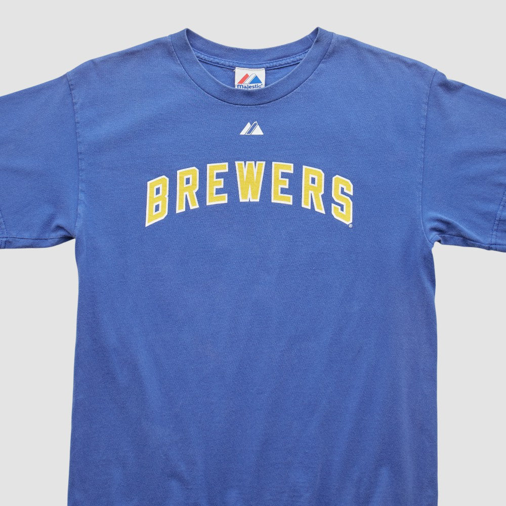 Milwaukee Brewers Majestic 2000s T-Shirt Sale