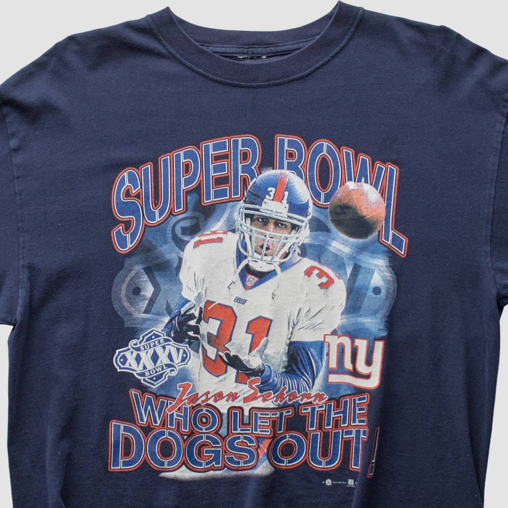 New York Giants 2001 T-Shirt - Navy Vintage - Fanatics