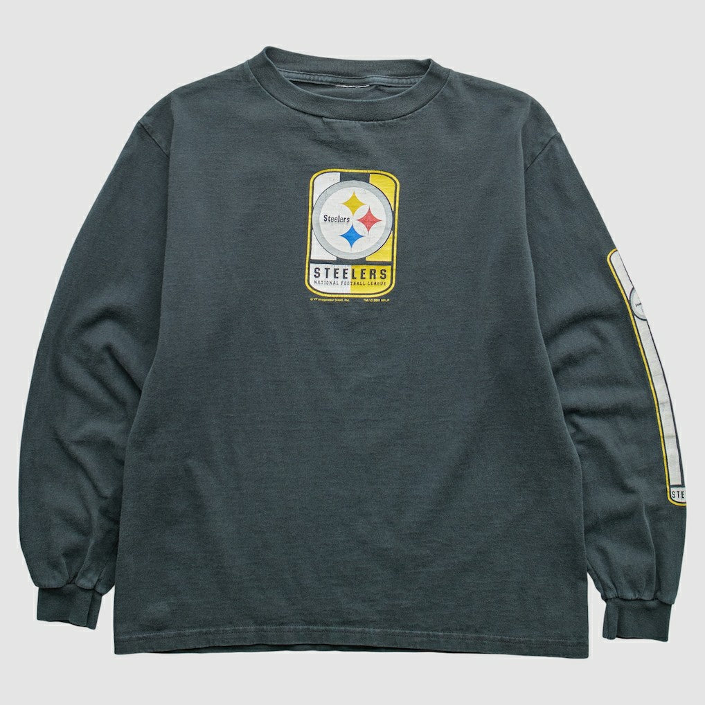 Pittsburgh Steelers VF Imagewear 2001 Pullover Sweatshirt - Gray Vintage - Fanatics