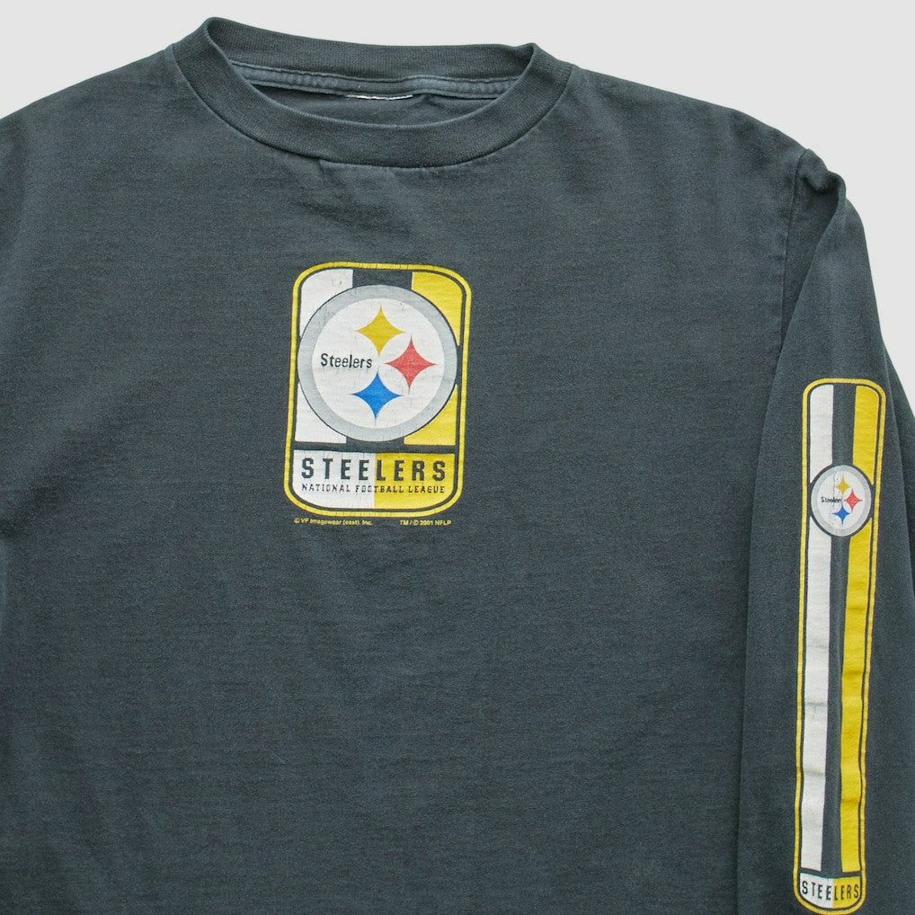 Pittsburgh Steelers VF Imagewear 2001 Pullover Sweatshirt - Gray Vintage - Fanatics