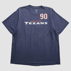 Houston Texans Reebok 2000s T-Shirt - Navy Vintage - Fanatics