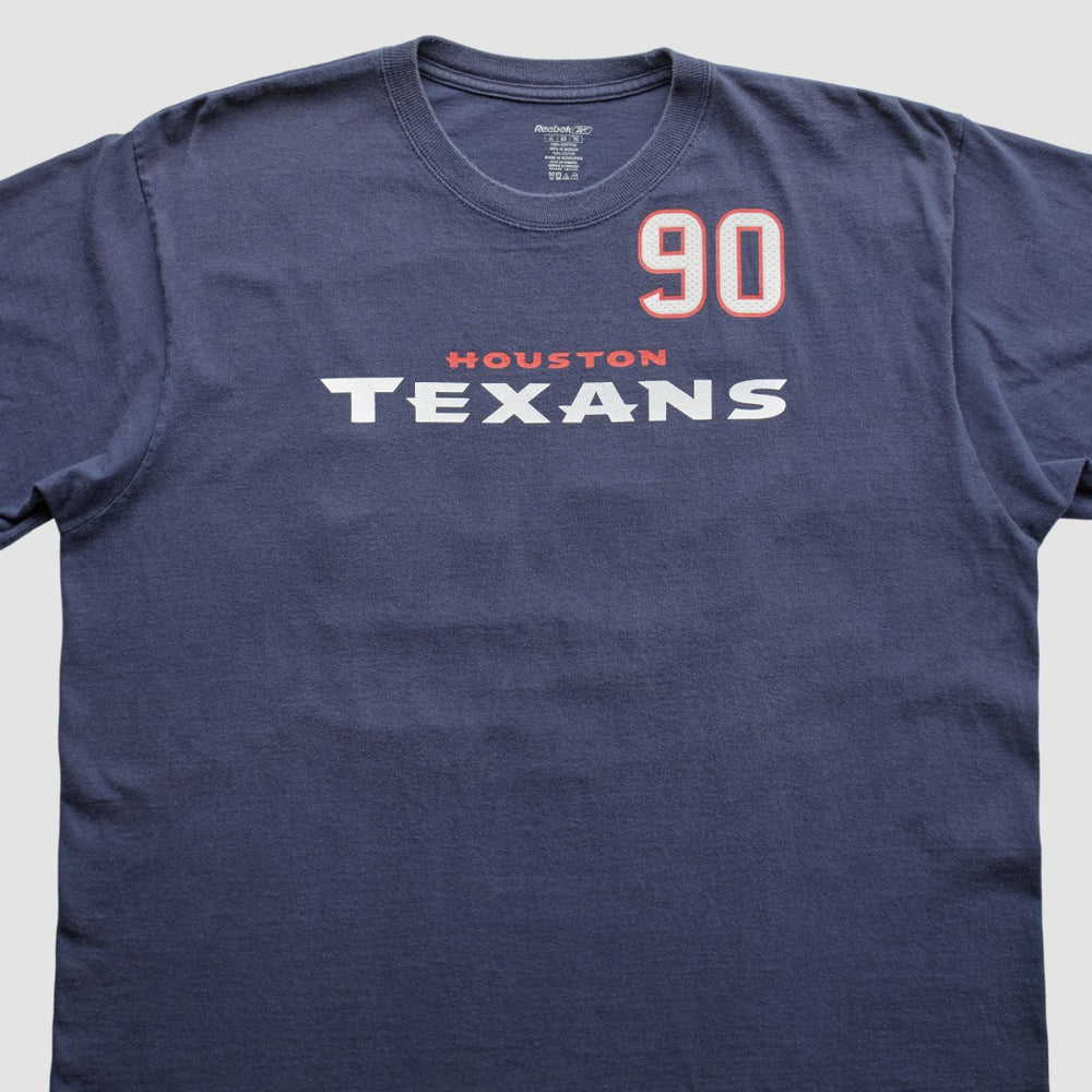 Houston Texans Reebok 2000s T-Shirt - Navy Vintage - Fanatics