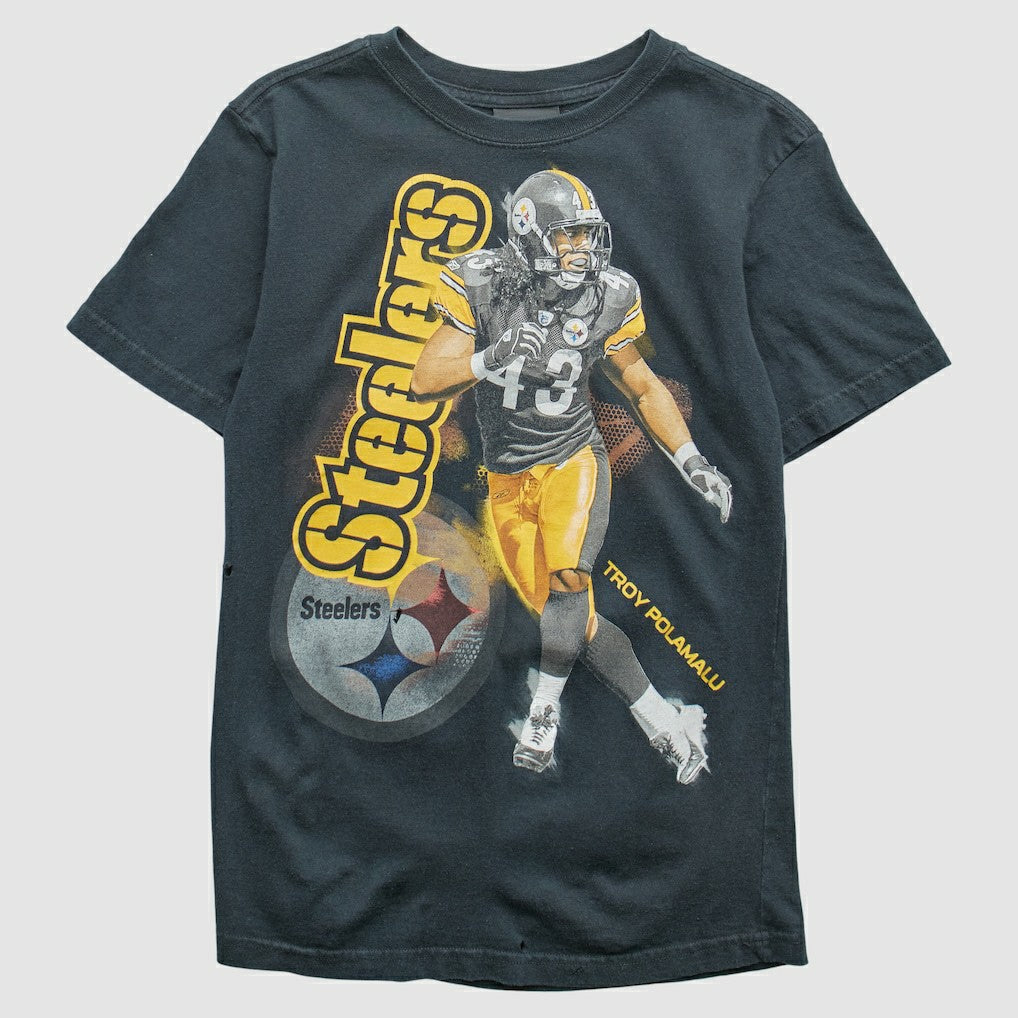 Pittsburgh Steelers Reebok 2000s T-Shirt - Black Vintage - Fanatics