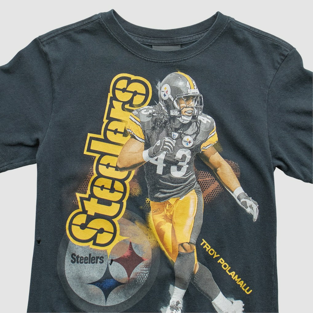 Pittsburgh Steelers Reebok 2000s T-Shirt - Black Vintage - Fanatics