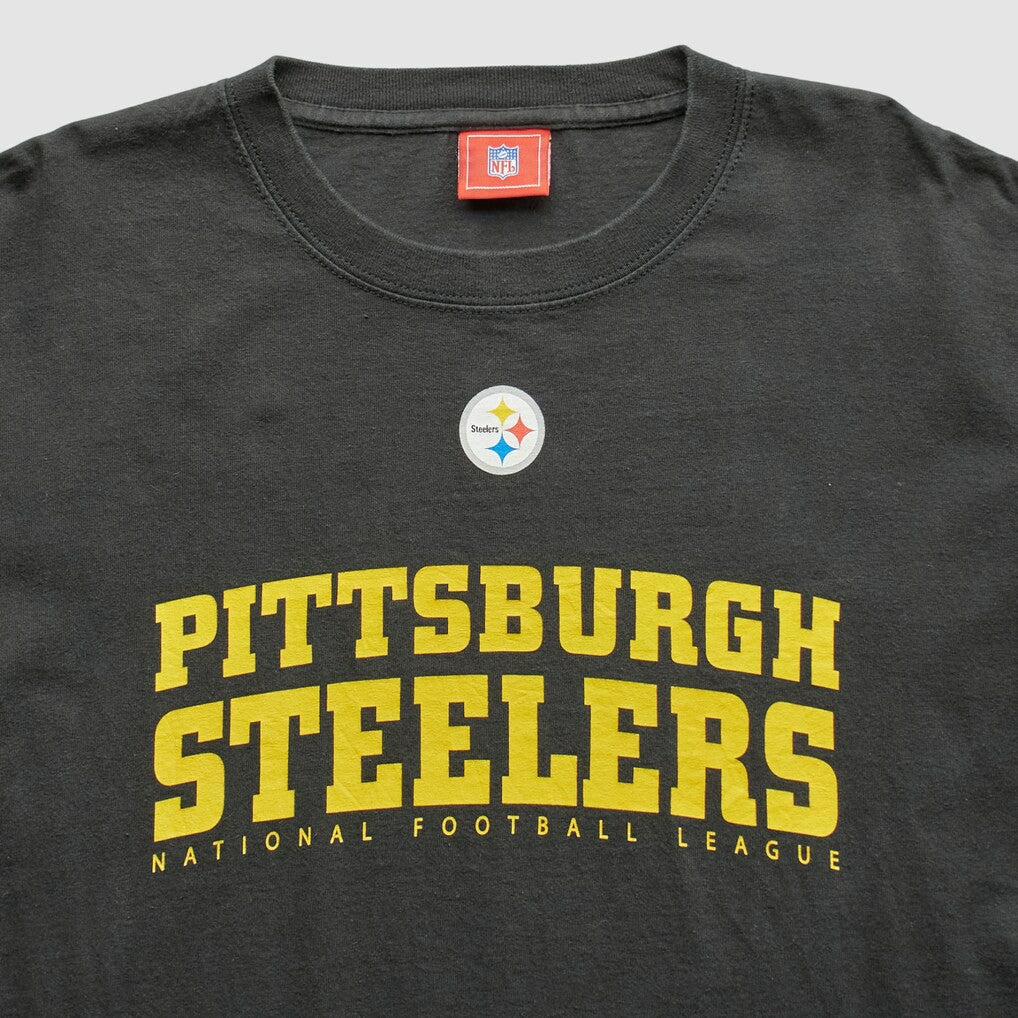 Pittsburgh Steelers NFL 2000s T-Shirt - Black Vintage - Fanatics