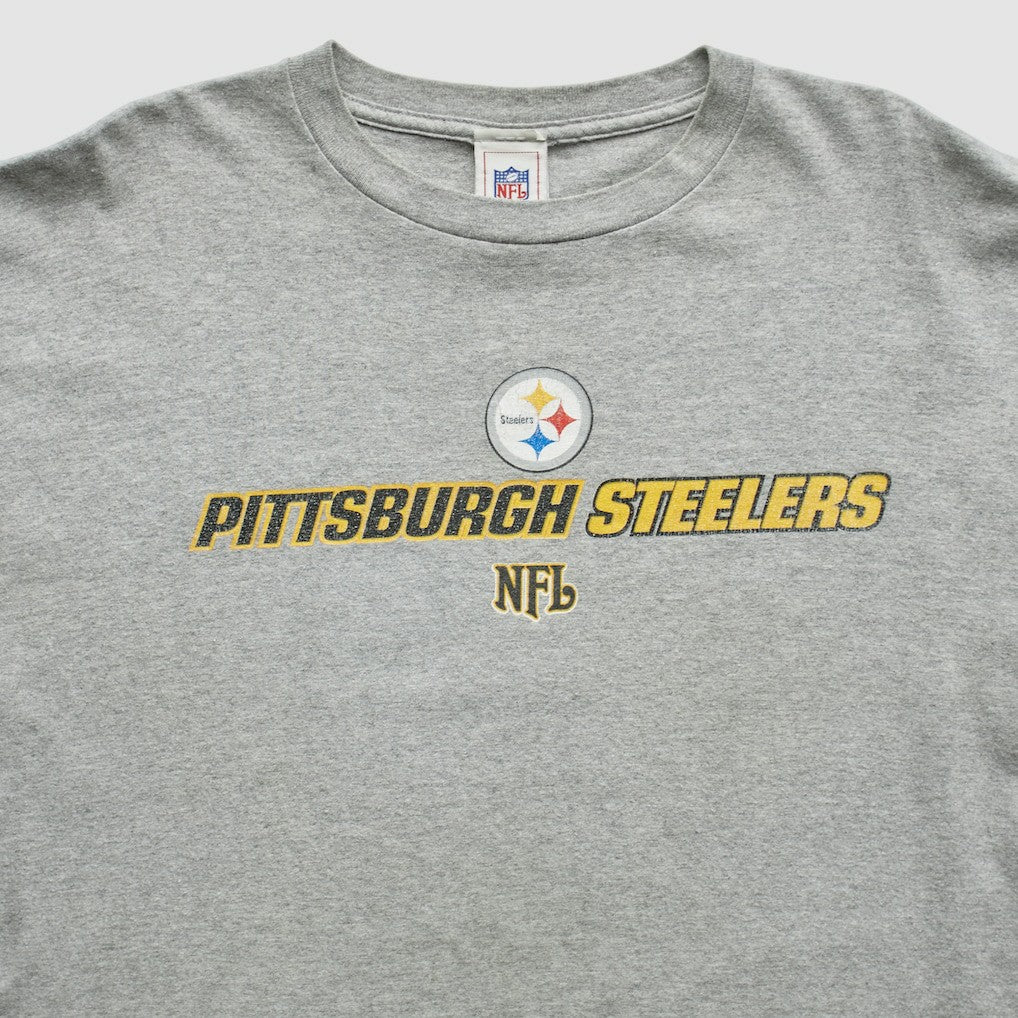 Pittsburgh Steelers NFL 2000s T-Shirt - Gray Vintage - Fanatics