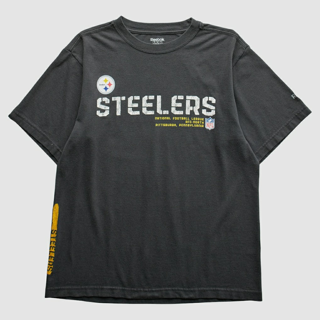 Pittsburgh Steelers Reebok 2000s T-Shirt - Black Vintage - Fanatics