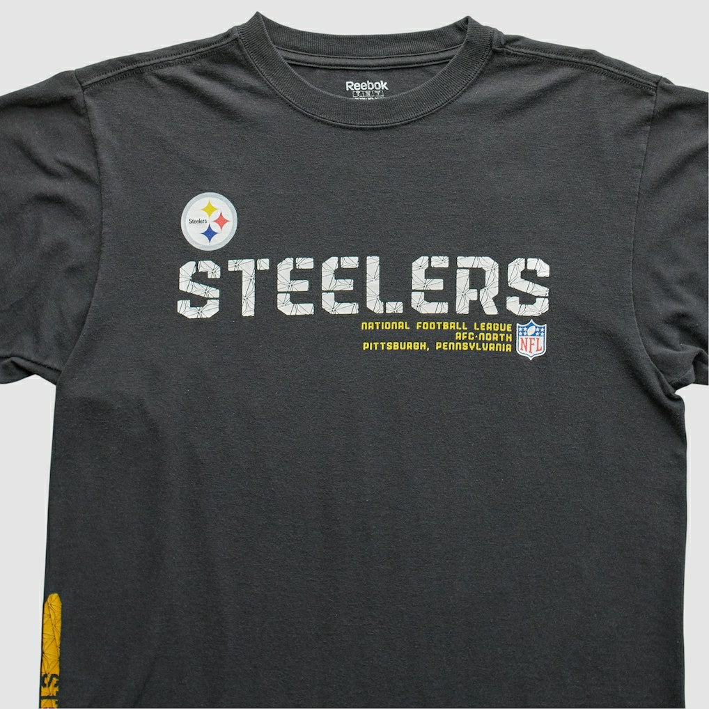 Pittsburgh Steelers Reebok 2000s T-Shirt - Black Vintage - Fanatics