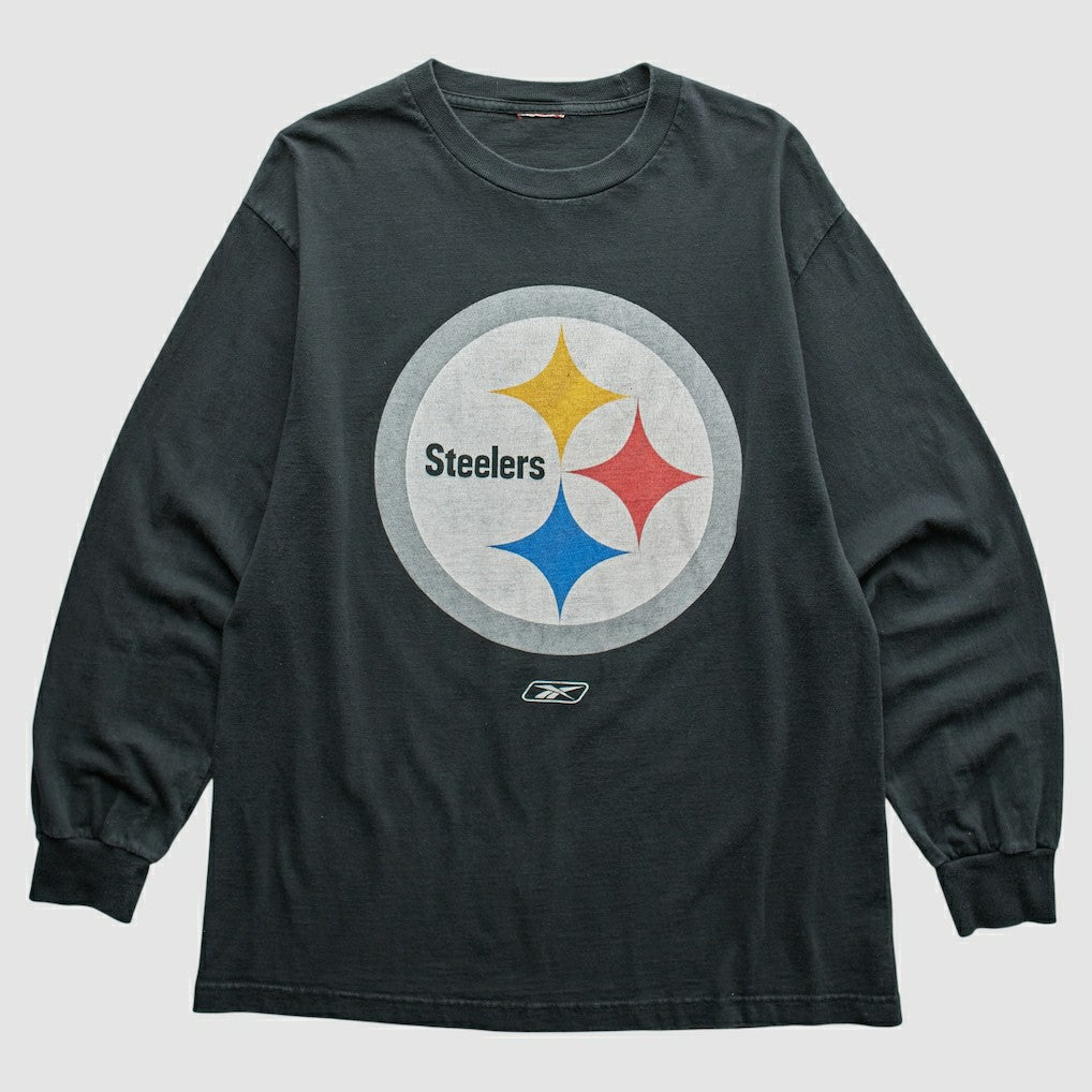 Pittsburgh Steelers Reebok 2000s T-Shirt - Black Vintage - Fanatics