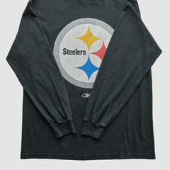 Pittsburgh Steelers Reebok 2000s T-Shirt - Black Vintage - Fanatics