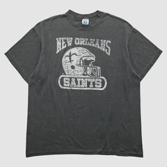 New Orleans Saints logo 7 90s T-Shirt - Gray Vintage - Fanatics