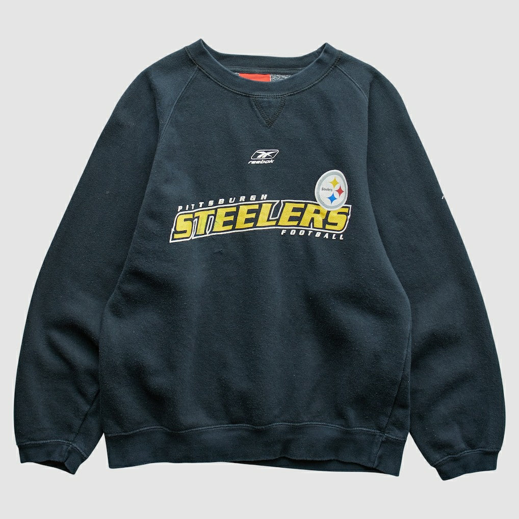 Pittsburgh Steelers Reebok 2000s Pullover Sweatshirt - Black Vintage - Fanatics
