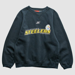 Pittsburgh Steelers Reebok 2000s Pullover Sweatshirt - Black Vintage - Fanatics