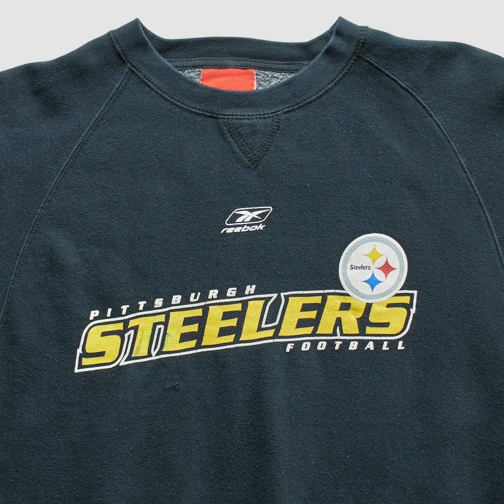 Pittsburgh Steelers Reebok 2000s Pullover Sweatshirt - Black Vintage - Fanatics