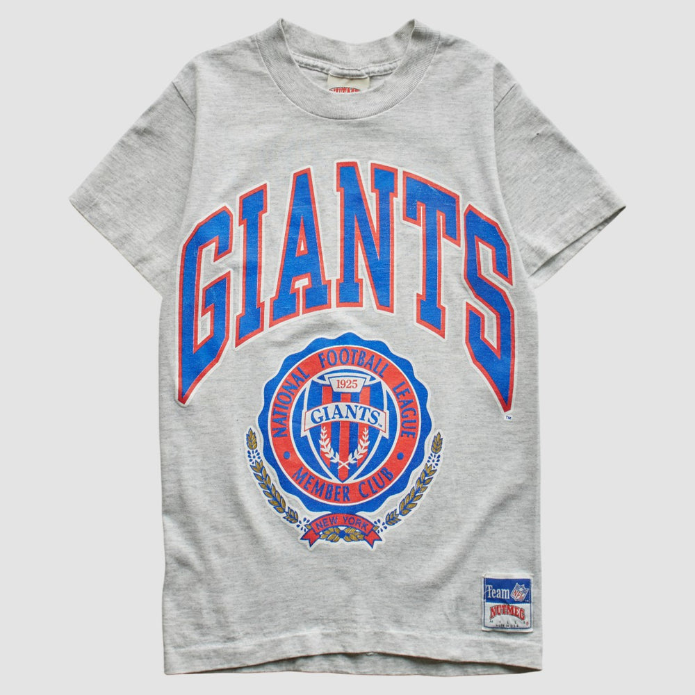 New York Giants Nutmeg Mills 90s T-Shirt - Heather Gray Vintage - Fanatics