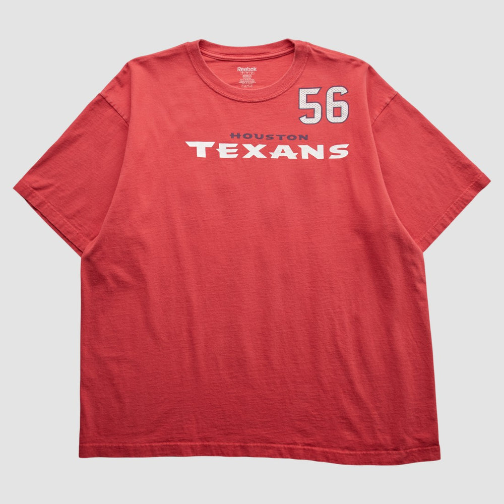 Houston Texans Reebok 2000s T-Shirt - Red Vintage - Fanatics