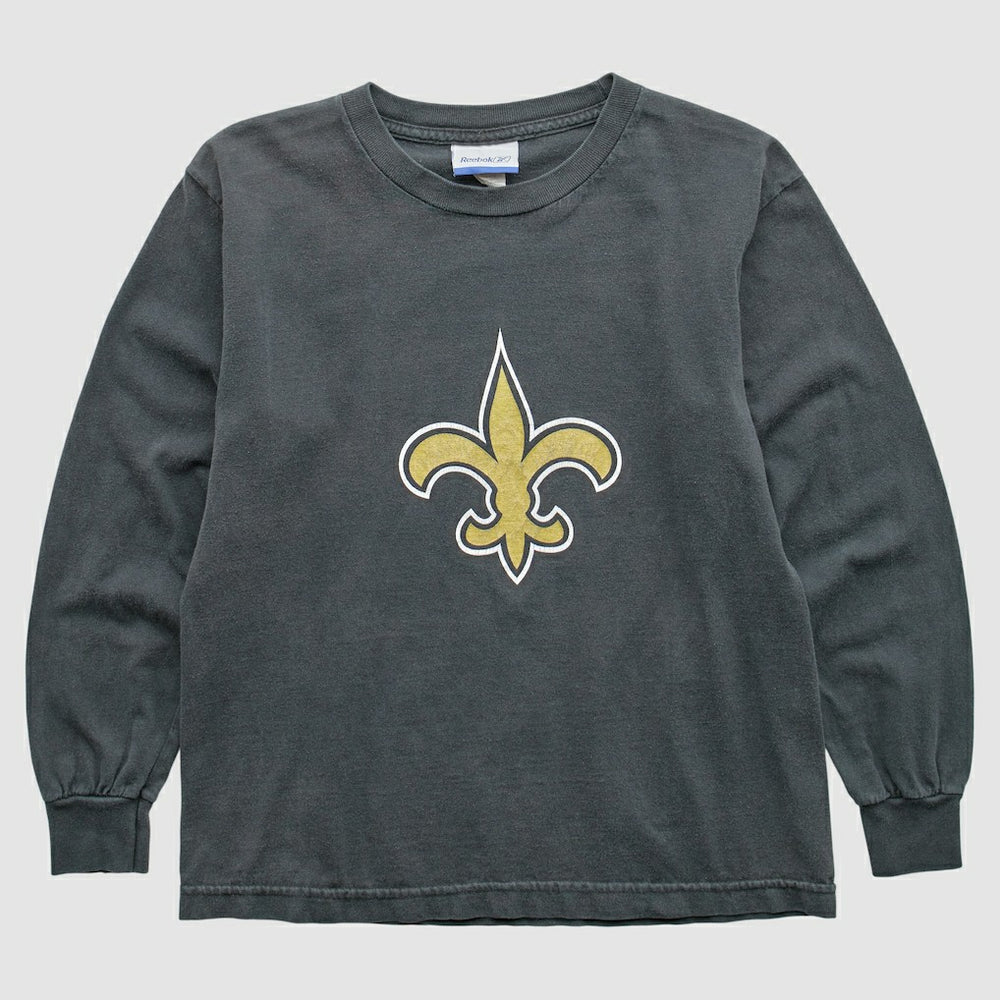 New Orleans Saints Reebok 2000s Long Sleeve T-Shirt - Black Vintage - Fanatics