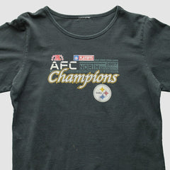 Pittsburgh Steelers 2007 T-Shirt - Black Vintage - Fanatics