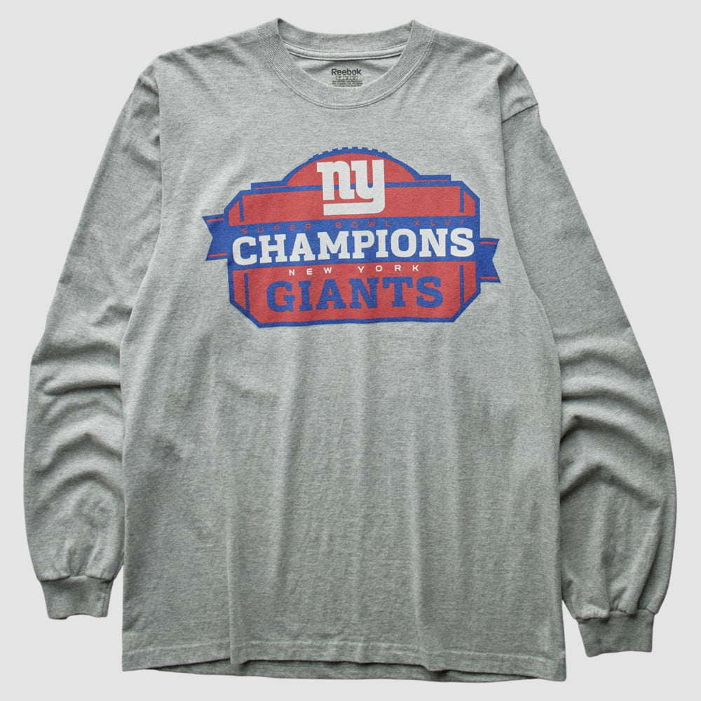New York Giants Reebok 2012 T-Shirt - Gray Vintage - Fanatics