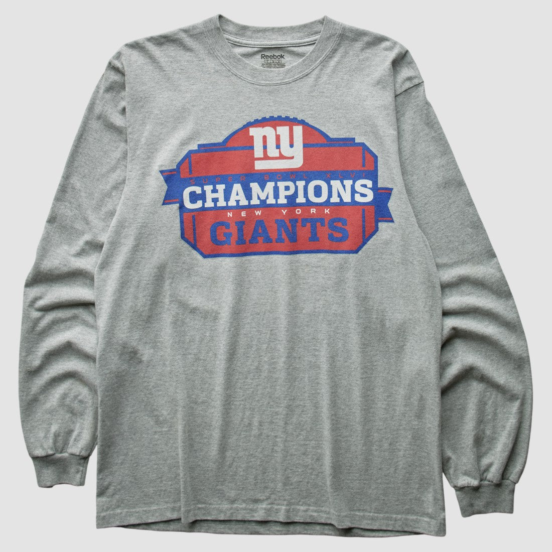 New York Giants Reebok 2012 T-Shirt - Gray Vintage - Fanatics