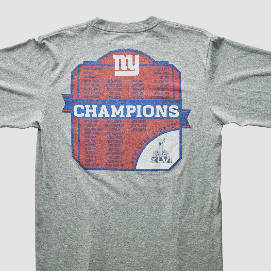 New York Giants Reebok 2012 T-Shirt - Gray Vintage - Fanatics