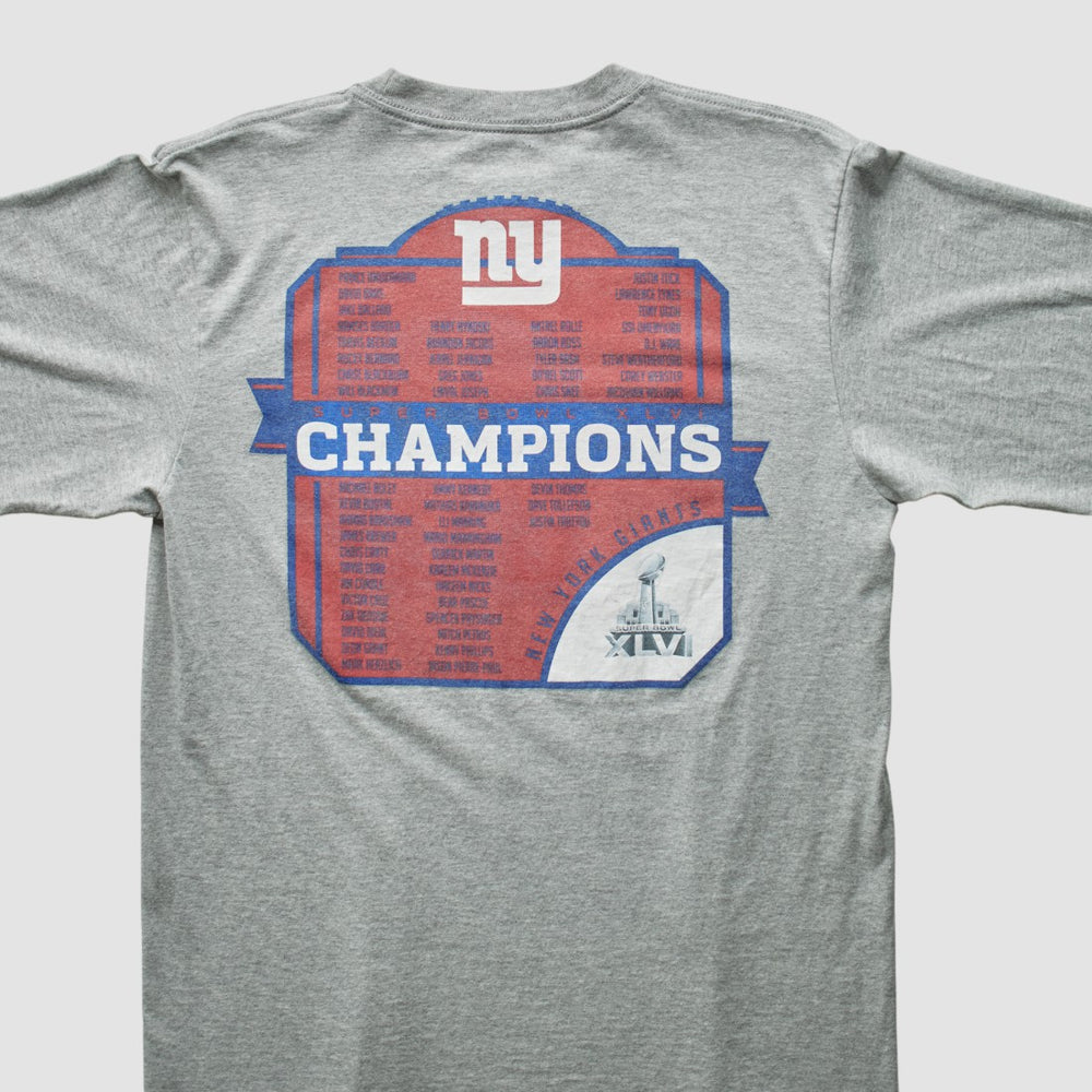New York Giants Reebok 2012 T-Shirt - Gray Vintage - Fanatics